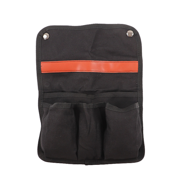 Stol Side Organizer Multifunktionel Opbevaringstaske Stol Side Taske til Camping Strand Sort