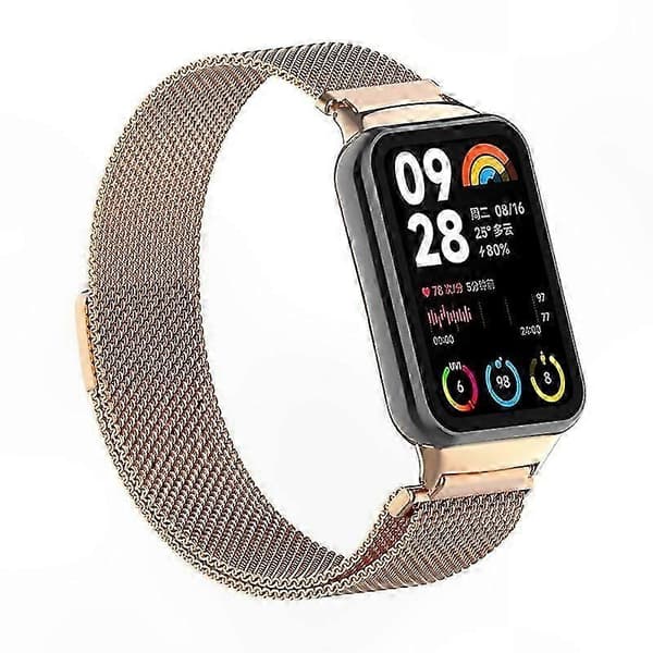 Magnetisk Milanese Loop-rem i rustfrit stål med stik til smart aktivitetsmåler Multicolor Style C