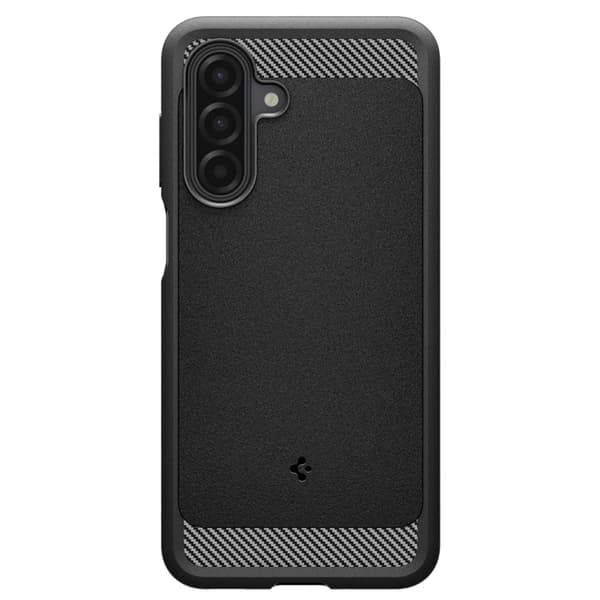 【03】Spigen Mobilcover til Galaxy A17 4G/5G Rugged Armor - Sort Svart Termoplastisk polyuretan (TPU)