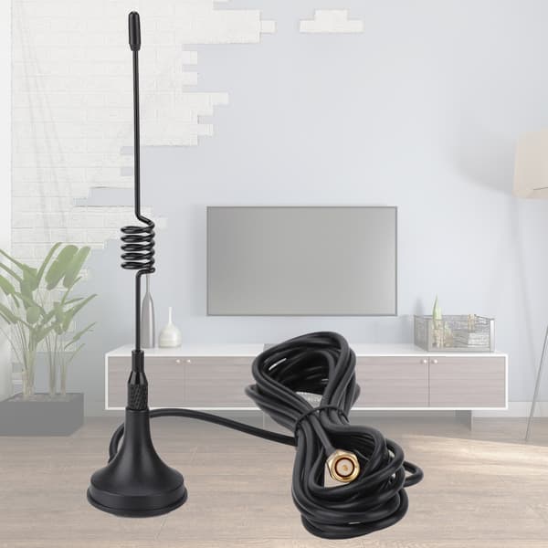 Sugproppsantenn 433Mhz RP SMA-kontakt Hane Rak med Magnetisk Bas för Amatörradio
