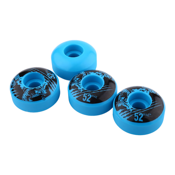 52mm x 30mm 4 st/set Utomhus Klassiska Tåliga PU Cruiser Longboard Skateboard Hjul (blå)