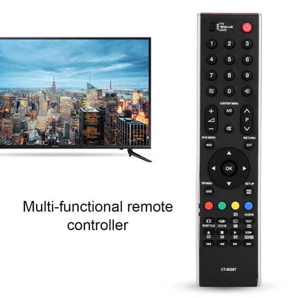 CT-90287A Multifunktionell TV Ersättningsfjärrkontroll för Toshiba Kontroller