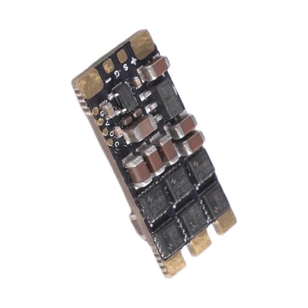 25A AM32 Børsteløs ESC 2-5S PWM/DSHOT300/DSHOT600 Tovejs frem- og tilbagekontrol til RC FPV Drone Musta