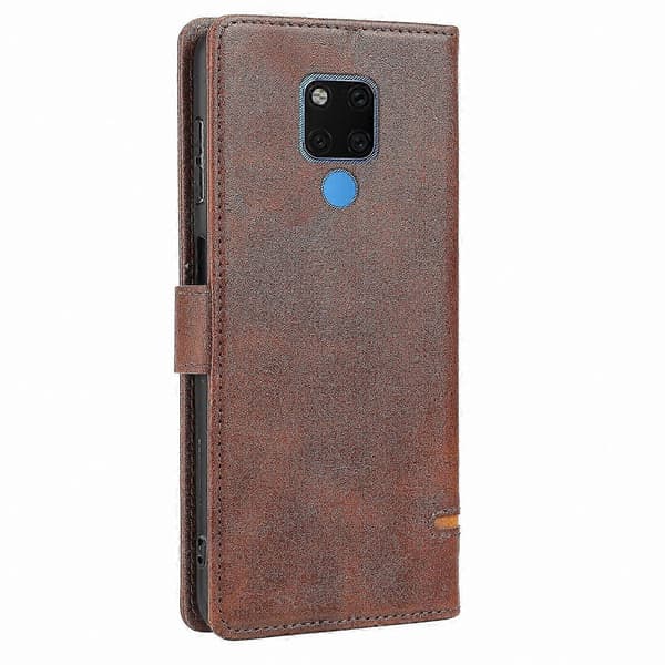 Mate 20 Flip Læder Pung Etui Brown