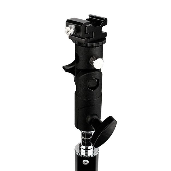 Justerbar Hot Shoe Mount Adapter Flash Lys Stativ Paraply Holder Beslag DH