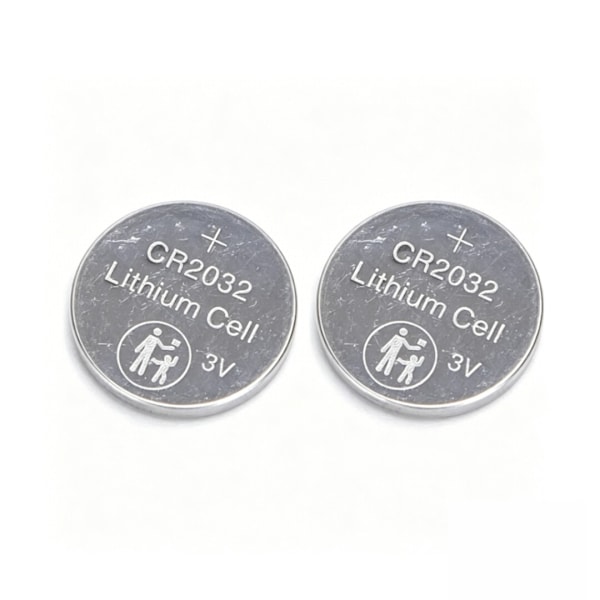 2 stk. knapcellebatteri CR2032 3V