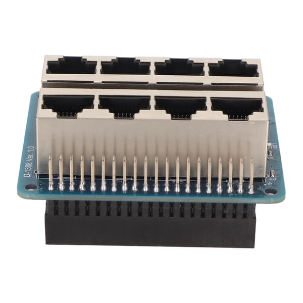 GPIO Breakout Board Professional 8 RJ45 porte 40 Pin Power Breakout Board til RPi 1A+ 1B+ 2B 3B 3B+ 3A+ 4B