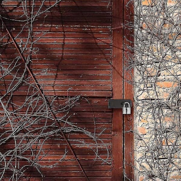 st. låseplade i rustfrit stål, indbrudssikker haspelås