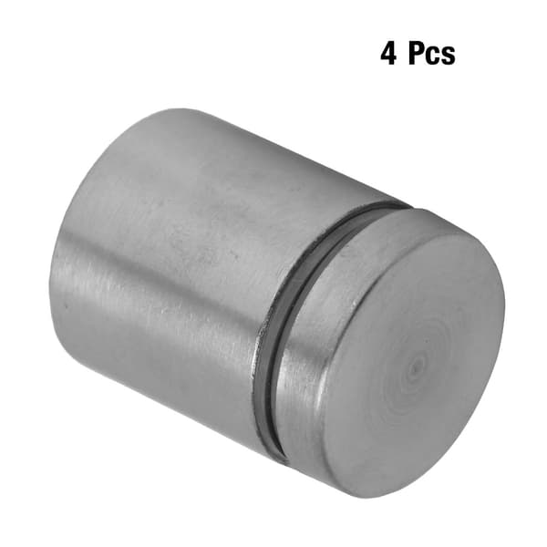 4st Reklampinnar i rostfritt stål, fästpinnar för glas (25*25mm)