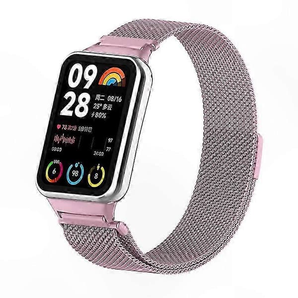 Magnetisk Milanese Loop-rem i rustfrit stål med stik til smart aktivitetsmåler Multicolor Style K