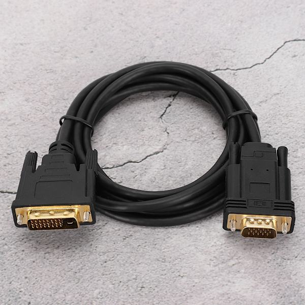 HD Videokabel Computertilbehør Adapterledning 1080P DVI til VGA Han 2‑Meter til Windows95