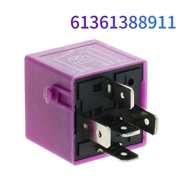 61361388911 Bilrelæ Multifunktionelt minirelæ Kompatibelt med BMW 3 5 7-serie Z4 E30 E39 E38 E85 E12 E21