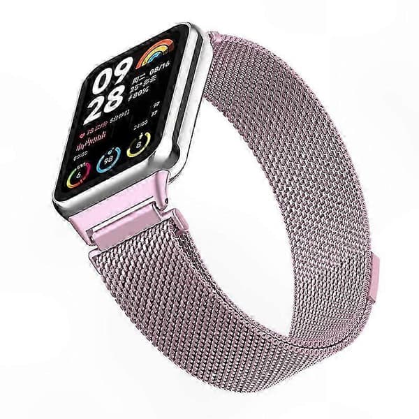 Magnetisk Milanese Loop-rem i rustfrit stål med stik til smart aktivitetsmåler Multicolor Style K