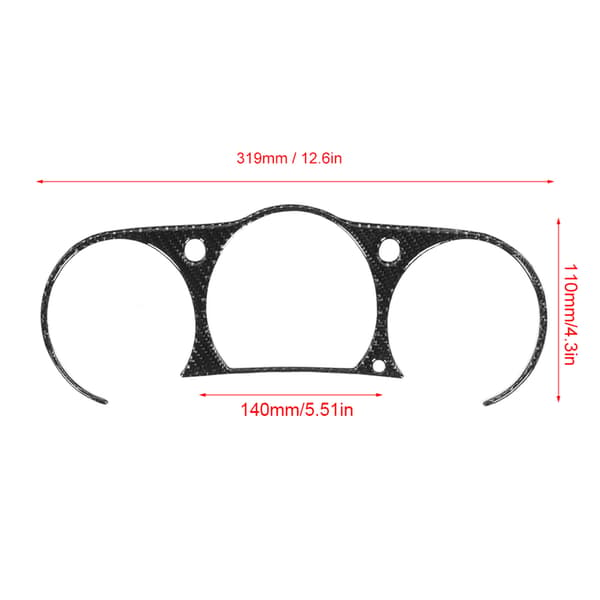 Kolfiber Interiör Instrumentpanel Kåpa Trim - Nissan 350z 2006-2009