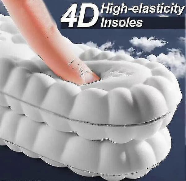 4D Cloud Technology Indlægssåler Vandresko Indlægssåler Åndbare White 43