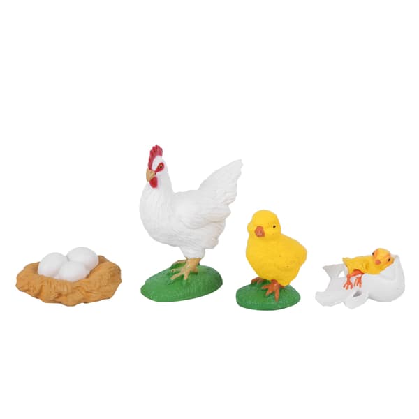 Hane Vækstcyklus Model Børn Miniature Simulation Dyr Tidlig Uddannelse Statue Legetøj