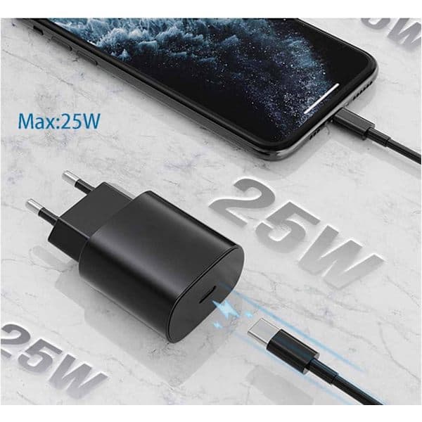【03】iPhone Hurtigoplader USB-C 20W Strømadapter med 1m Kabel (NT) 1-Pak iPhone 1-Pak 1-Pack iPhone