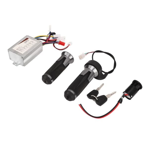 48V 800W Borstkontroll Silver Svart Universal Gasreglage Vridgrepp Elektrisk Dörrlås Set