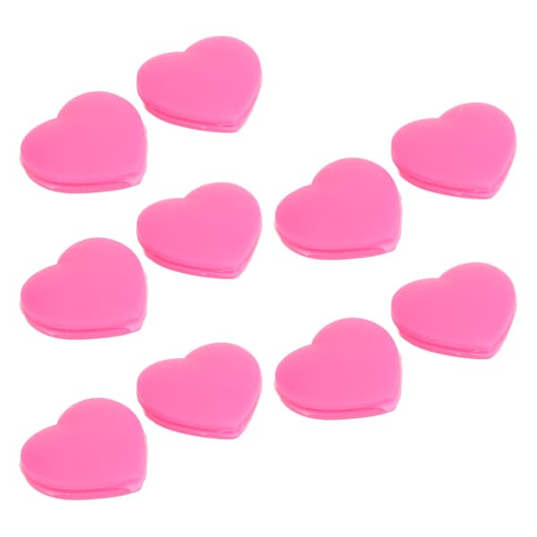 10 STK Tennis Ketsjer Vibrationsdæmper Hjerteformet Silikone Tennis Stødabsorber Pink