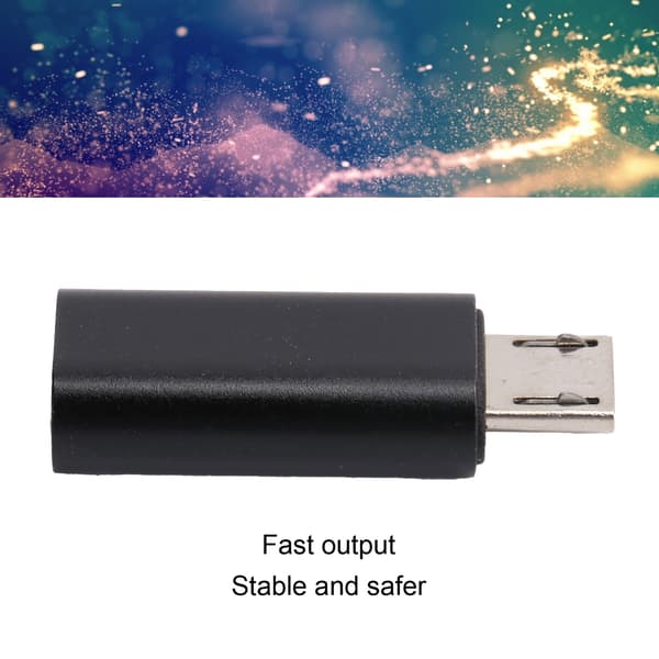 Type-C till Micro USB Adapter Konverterare (Svart)