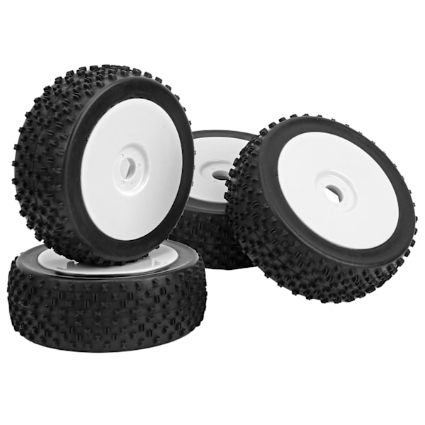 4 stk. RC Bil Dæk Hjul RC Tilbehørsdele Passer til 1/8 Traxxas HSP Tamiya (A8012)