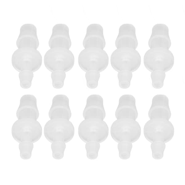 10 stk. Slangefittingsreduktion PP Akvarie Luftpumpeadapter til silikoneslangeforbindelse 3,9-6,4