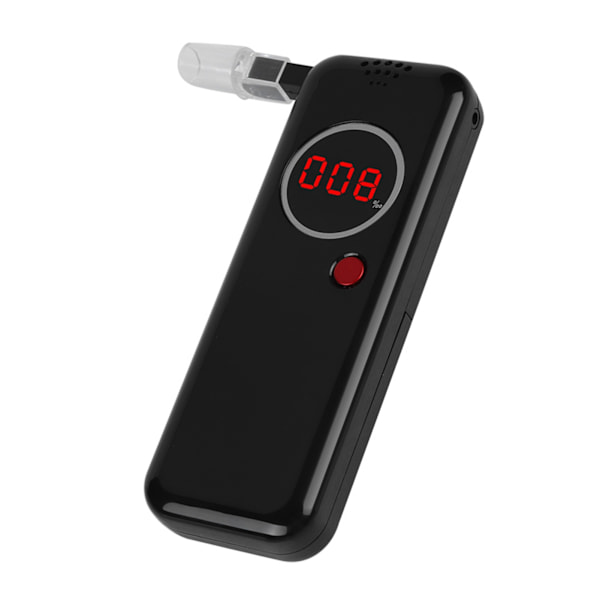Rød LCD Mini Digital Alkoholtester med Baggrundsbelysning Professionel Politi Alkohol Detektor
