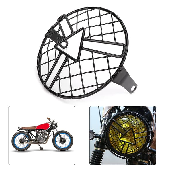 Motorcykel Strålkastarskydd Grill Strålkastargrill Skydd Passar för CG125 GN125