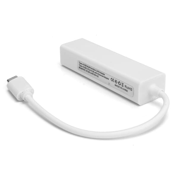 RJ45 Ethernet -sovitin, Type C - USB 2.0 -verkkokortti 100M Lisävaruste WIN XP/7/8/OS XUSB 2.0 -käyttöön verkkokortilla