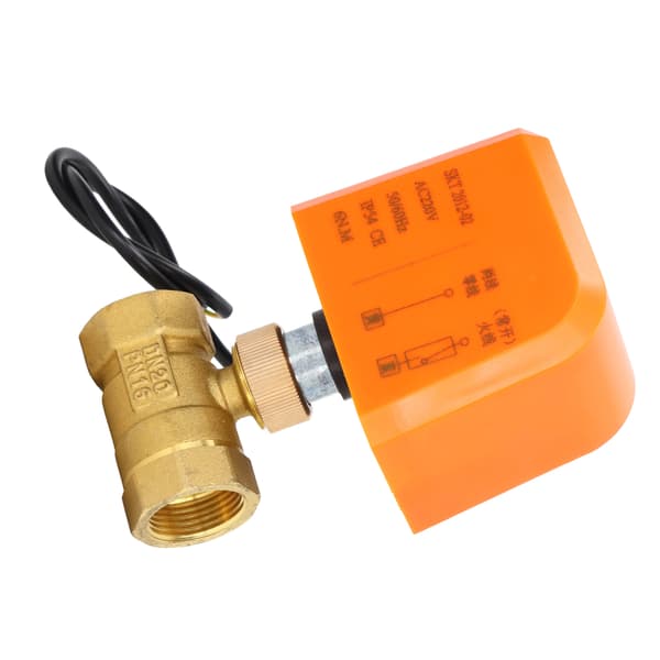 Motoriseret kuglehane 2-vejs 2-leder Normal Åben Elektrisk kuglehane med DN20 Interface AC220V