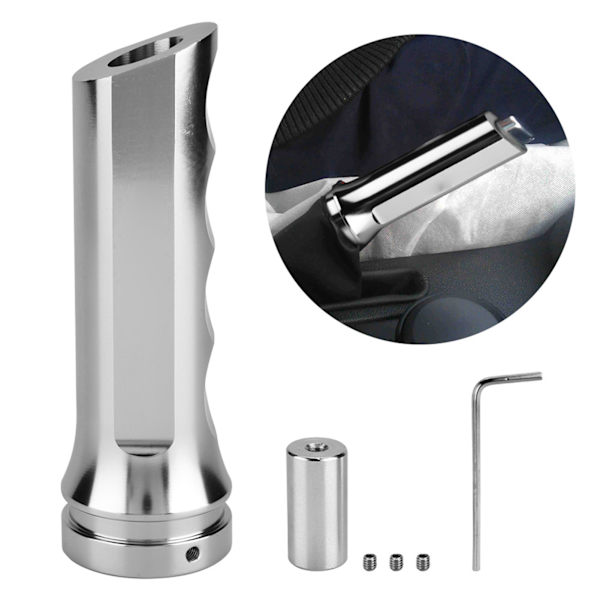 Universal Handbromsskydd i Aluminium för Bil - Handbromsgreppsskydd - Silver