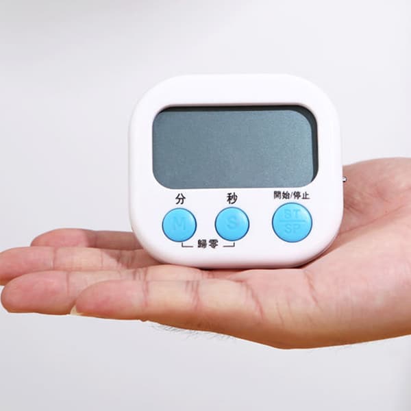 Digital Klocka Timer Klassrum Kök Magnetisk Stoppur för Barn Matlagning Bakning Kokande Ägg Sport Vit