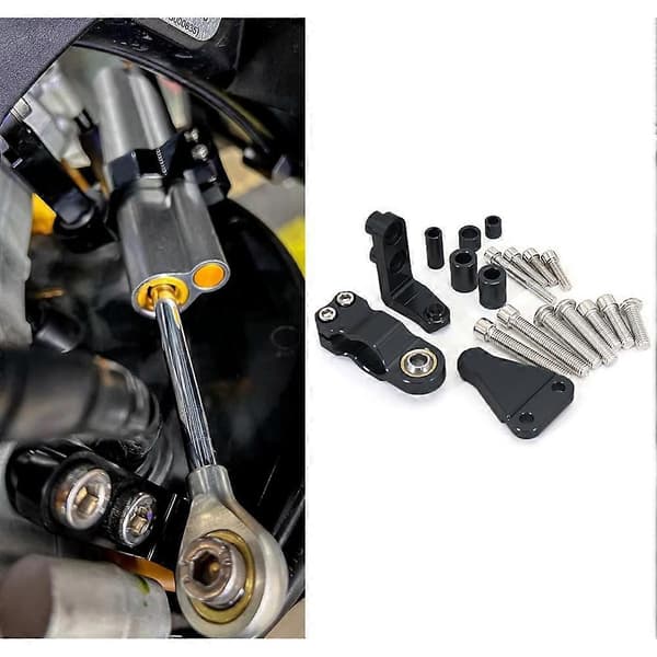 Motorcykeltilbehør Styrstabilisator Dæmperbeslag til Aprilia RS660 RS 660 2021 2022 2023 Black