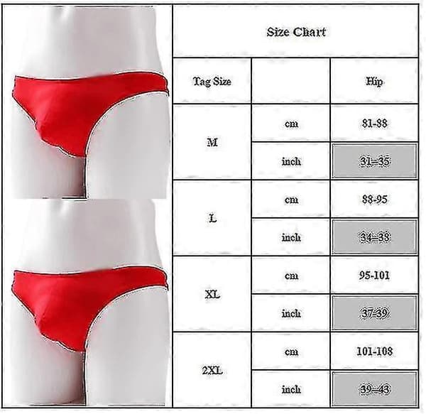 【03】Mænds is silke briefs G-streng trusser undertøj bule pose underbukser CJY Sort Black M