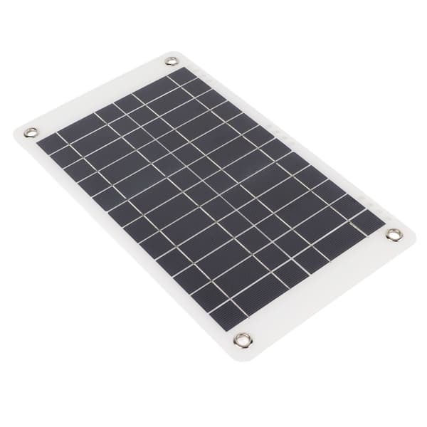 Solpanel 12V 8,5W Monokristallint kisel Semiflexibel med klämma Solbatteriladdare för utomhusbruk
