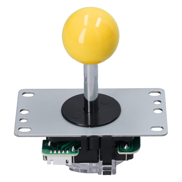 QM070901 Arkadspel Joystick Kit Noll Fördröjning Arkadspel DIY Kit Delar med Encoder Board 10 Knappar Joystick för MAMEYellow