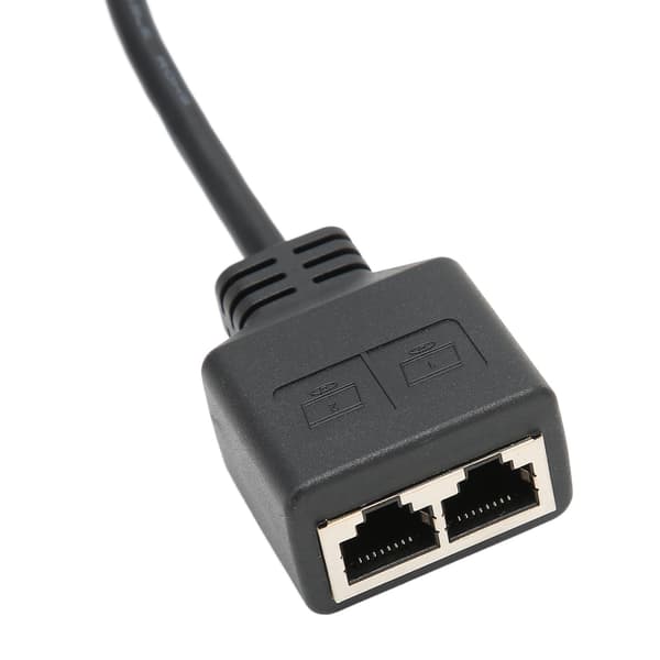 Fremragende 1 til 2 Port RJ45 Ethernet Adapter Kabel Forlænger til CAT7 Netværk