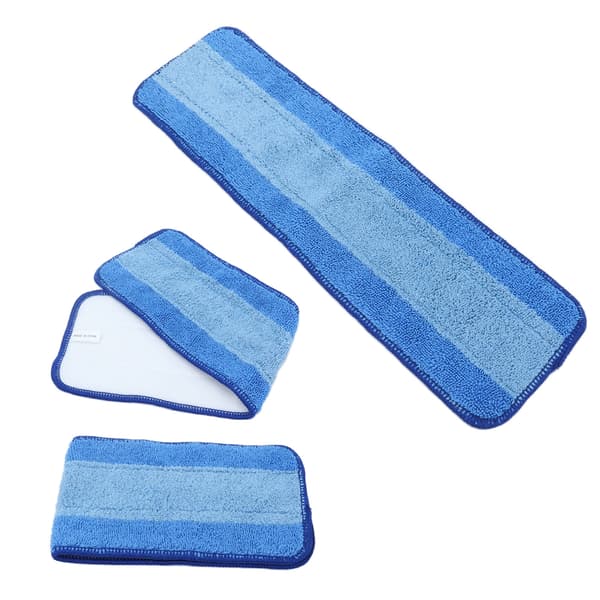 3 STK Våd Tør Dobbelt Anvendelse Moppeklude Refills Genanvendelig Mikrofiber Moppepude til Bona Moppe Gulvrengøring