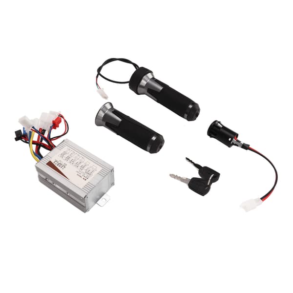 48V 800W Borstkontroll Silver Svart Universal Gasreglage Vridgrepp Elektrisk Dörrlås Set