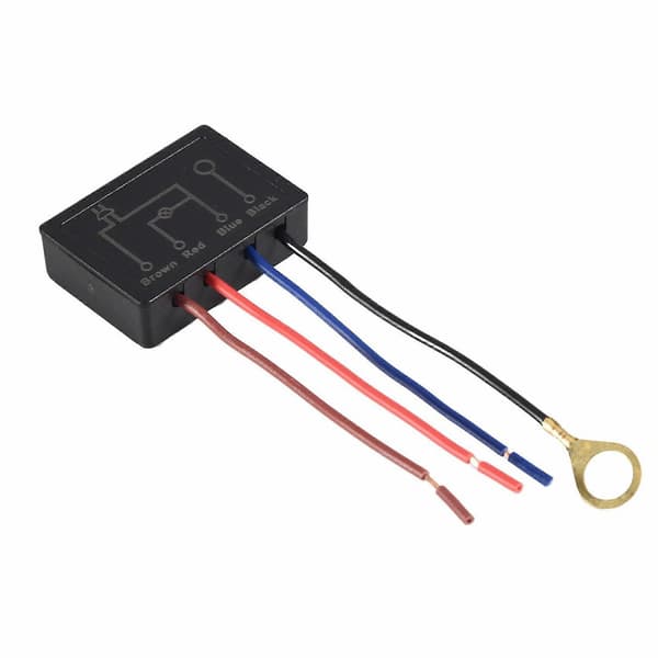Dæmpbar touch-lampekontaktsæt, 2-pak kontrolmodul med ledningshoveder til LED-pærer og lamper musta