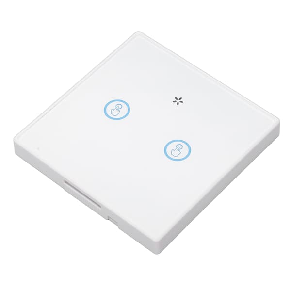 Smart Trådlös Touchpanel Strömbrytare 433MHz Kabelfri Fjärrkontroll Vattentät för Hem 2-vägs