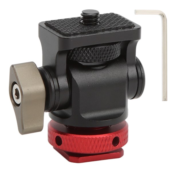 Mini Tripod Kuglehoved Cold Shoe Adapter til Montering af Kamera Monitor Flash LED Fyldlys