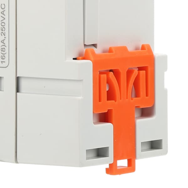 Digital Programmerbar Timer Switch - Stor Skärm, DIN-skenmontering, 85‑265V, 16A, Vit - 1 Styck