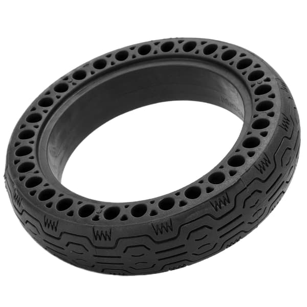 8.5x2.0 Elektrisk Scooter Hål Solid Däck Anti Punktering Halkfritt Däck för Xiaomi M365 Svart