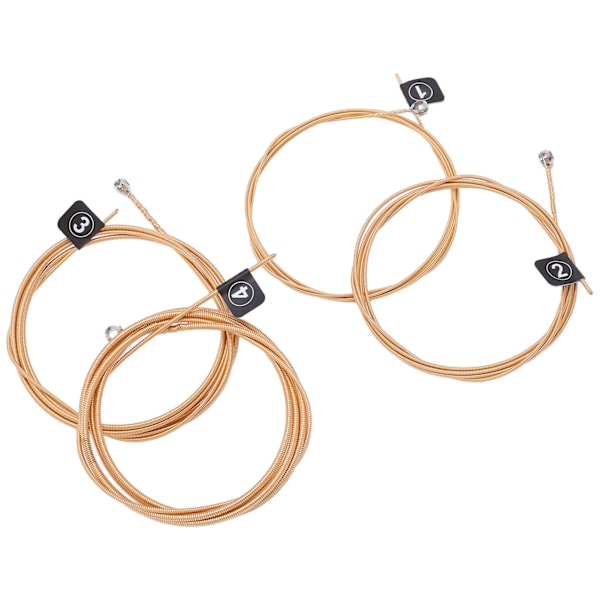 4 stk. basstreng metal G D A E 4 toner instrument tilbehørssæt til udskiftning