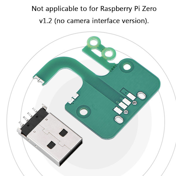 Monitoiminen USB-pikaliitäntäkorttisovitinpaketti Ethernet Raspberry Pi Zero v1.3/ Zero W:lle