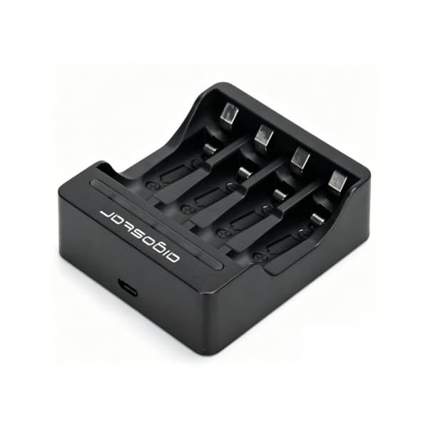 AA/AAA Langsom opladning batterioplader sort