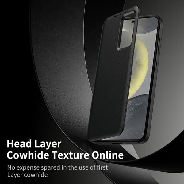 【03】Samsung Galaxy S26 Ultra Cover PU Læder Smart View - Sort