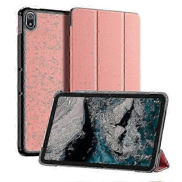 2026 Tabletcover Velegnet Til Nokia T20, Trefoldigt Smart Sleep Flip Læder Tablet Sleeve