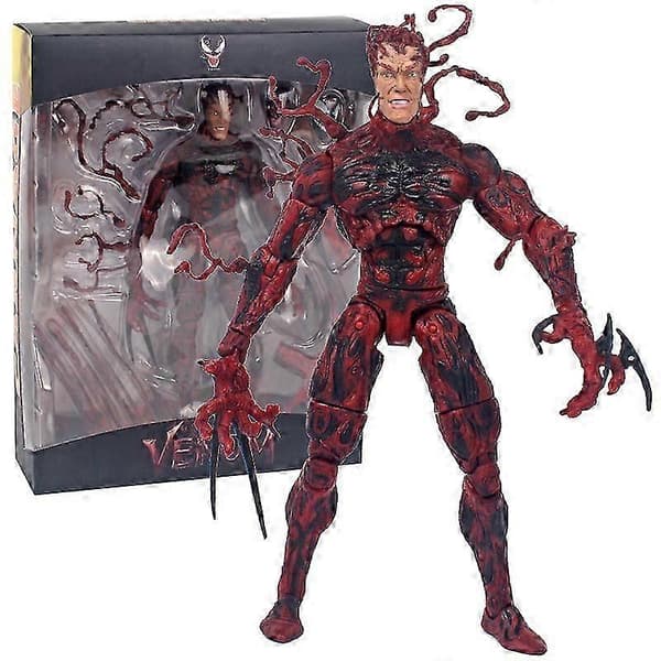 Venom 2 magisk Spider-Man Marvel heltepynt rød dukke håndlavet, samlefigur